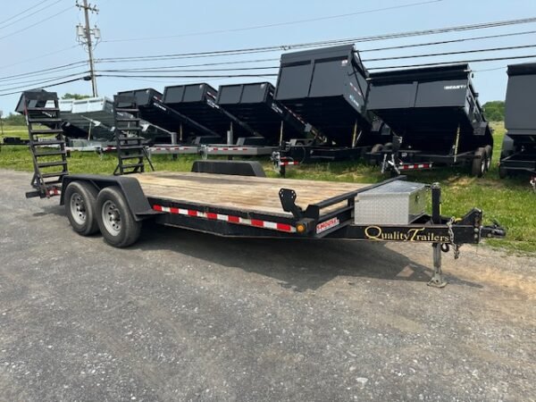 2021 Quality 7 x 18 Low Profile Equipment Trailer