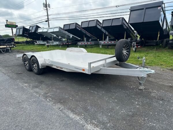 2024 Sport Haven 7×18 Aluminum Car Trailer – 6k Torsion Axles