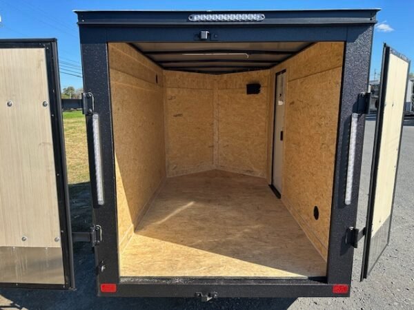 Covered Wagon 5 x 8 Enclosed Cargo Trailer – Black Trim - Image 3