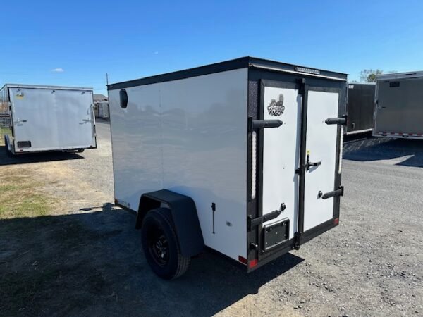 Covered Wagon 5 x 8 Enclosed Cargo Trailer – Black Trim - Image 6