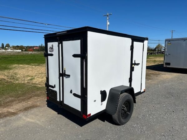 Covered Wagon 5 x 8 Enclosed Cargo Trailer – Black Trim - Image 4