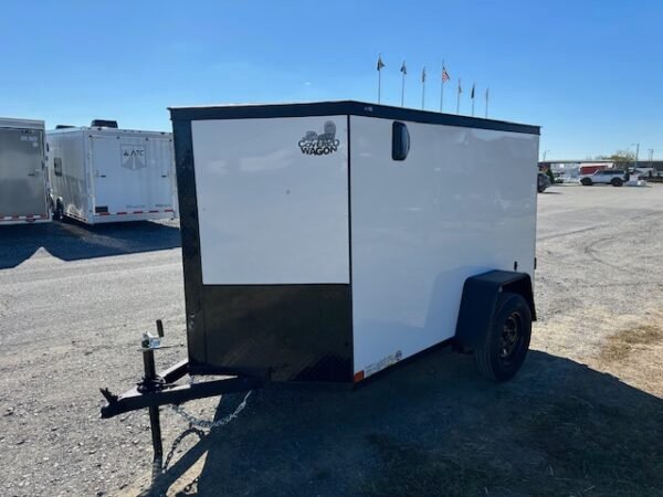 Covered Wagon 5 x 8 Enclosed Cargo Trailer – Black Trim - Image 5