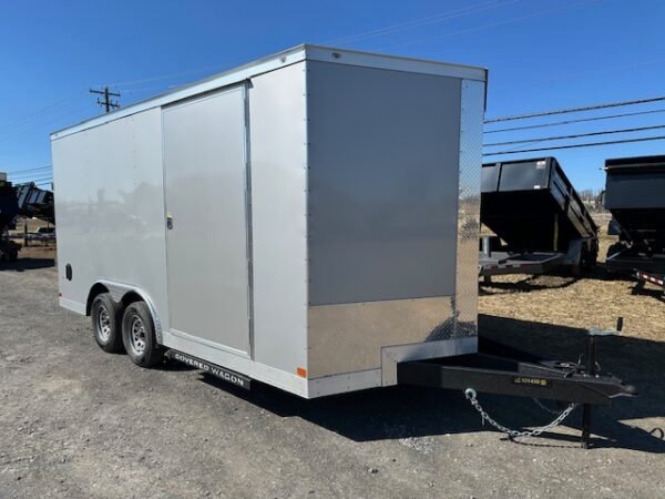 Covered Wagon 8.5 x 16 Enclosed Car Trailer – 6″ Added Height