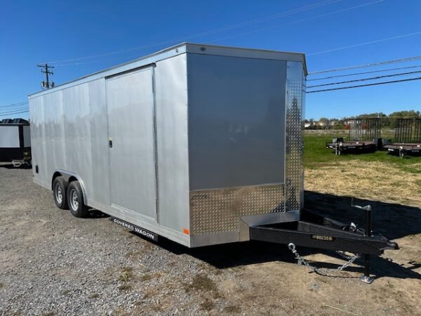 Covered Wagon 8.5 x 20 Enclosed Car Trailer – Ramp Door