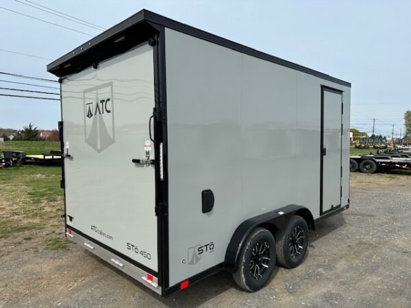 ATC 7.5 x 14 Aluminum Enclosed Cargo Trailer – Black Trim - Image 4