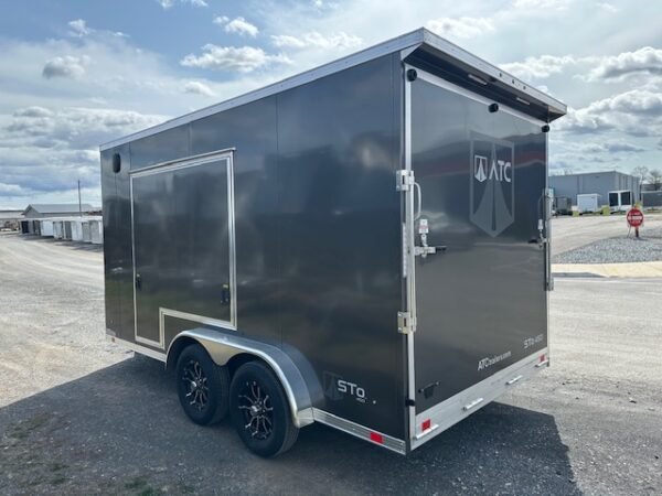 ATC 7.5 x 14 Aluminum Enclosed Cargo Trailer – UTV Door - Image 7