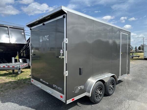 ATC 7.5 x 14 Aluminum Enclosed Cargo Trailer – UTV Door - Image 4