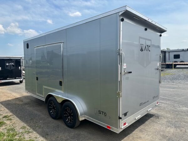 ATC 7.5 x 16 Aluminum Enclosed Cargo Trailer – UTV Door - Image 7