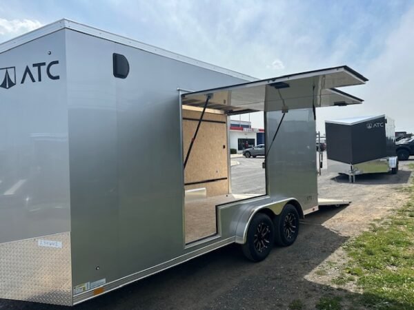 ATC 7.5 x 16 Aluminum Enclosed Cargo Trailer – UTV Door - Image 8