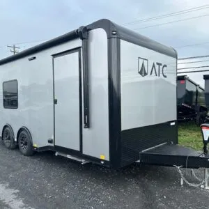 ATC 8.5 x 20 Aluminum Enclosed Car Trailer – Awning & AC