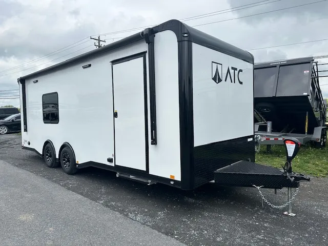 ATC 8.5 x 24 Aluminum Enclosed Car Trailer – Awning & AC