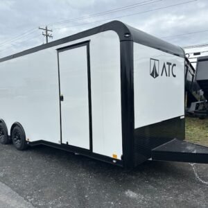 ATC 8.5 x 24 Aluminum Enclosed Car Trailer – Black Trim