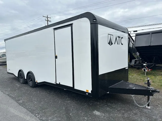 ATC 8.5 x 24 Aluminum Enclosed Car Trailer – Black Trim