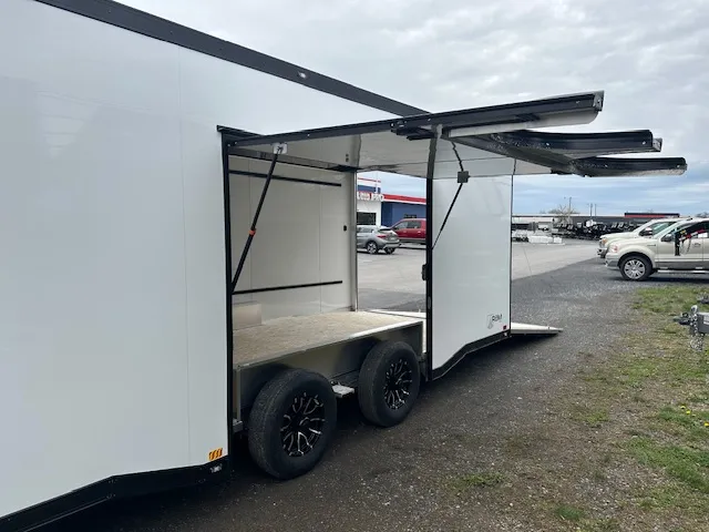 ATC 8.5 x 24 Aluminum Enclosed Car Trailer – Black Trim - Image 10