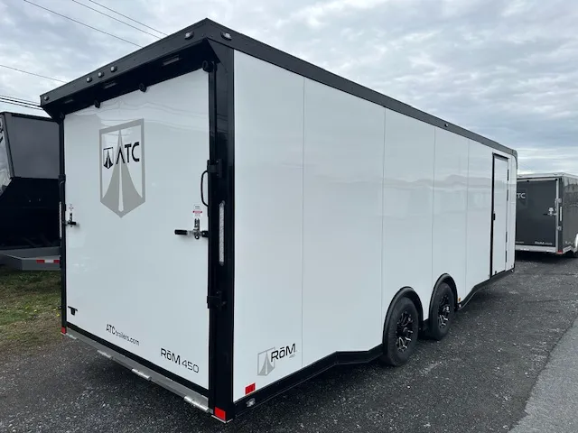 ATC 8.5 x 24 Aluminum Enclosed Car Trailer – Black Trim - Image 4