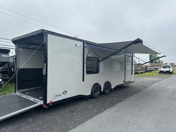 ATC 8.5 x 28 Aluminum Enclosed Car Trailer – Awning & AC - Image 10