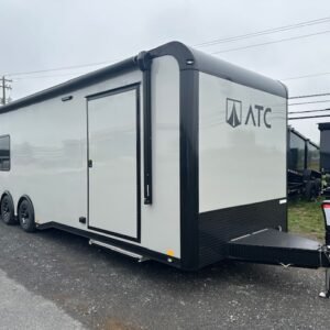 ATC 8.5 x 28 Aluminum Enclosed Car Trailer – Awning & AC