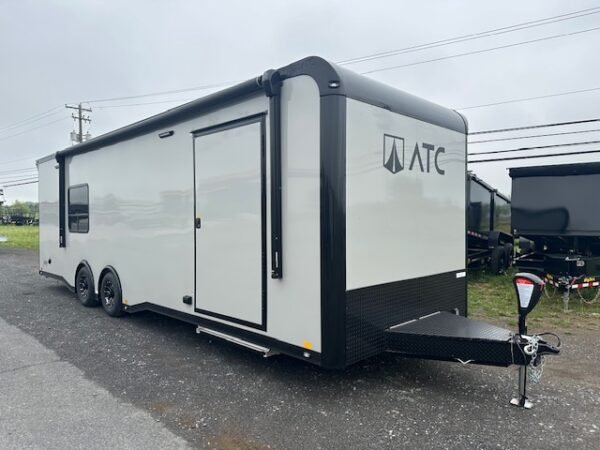 ATC 8.5 x 28 Aluminum Enclosed Car Trailer – Awning & AC