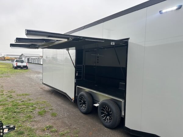 ATC 8.5 x 28 Aluminum Enclosed Car Trailer – Awning & AC - Image 8