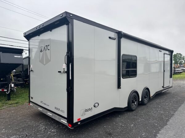 ATC 8.5 x 28 Aluminum Enclosed Car Trailer – Awning & AC - Image 4