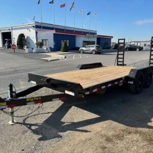 Big Tex 7 x 18 14EB Equipment Trailer – 14K Ladder Ramps