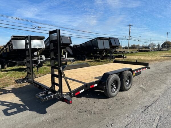Big Tex 7 x 18 14EB Equipment Trailer – 14K Ladder Ramps - Image 4