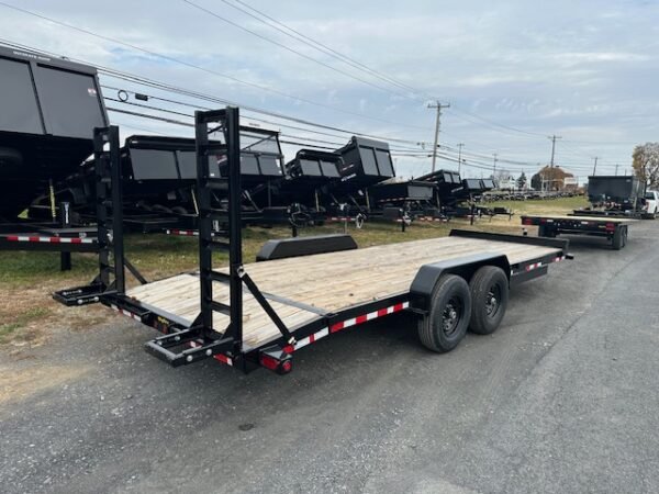 Big Tex 7 x 22 14EB Equipment Trailer – 14K Ladder Ramps - Image 4