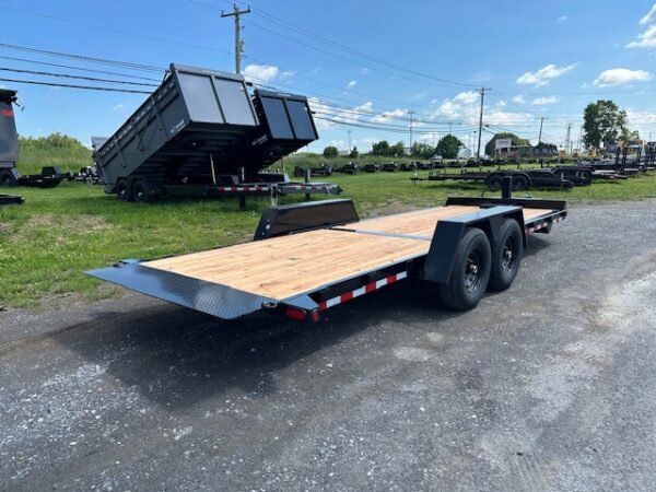 BWise 7 x 22 Low Profile Full Tilt Equipment Trailer - Image 4