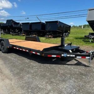 BWise 7 x 22 Low Profile Full Tilt Equipment Trailer