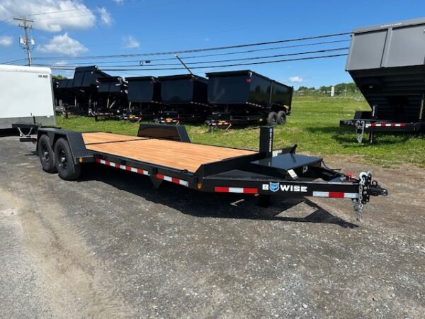 BWise 7 x 22 Low Profile Full Tilt Equipment Trailer