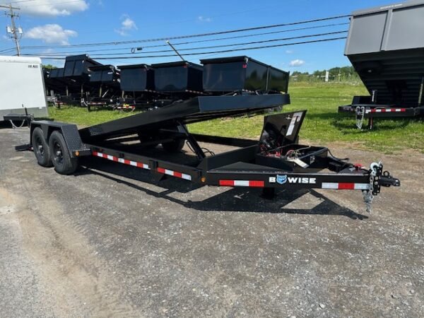BWise 7 x 22 Low Profile Full Tilt Equipment Trailer - Image 9