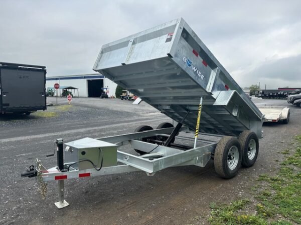 BWise 7 x 12 Low Profile Dump Trailer – Galvanized - Image 5