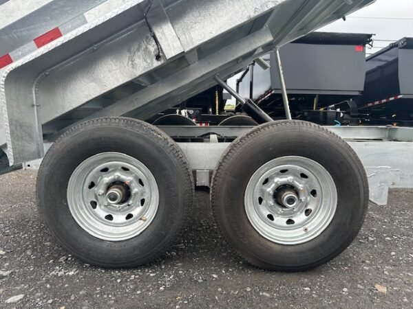 BWise 7 x 12 Low Profile Dump Trailer – Galvanized - Image 6