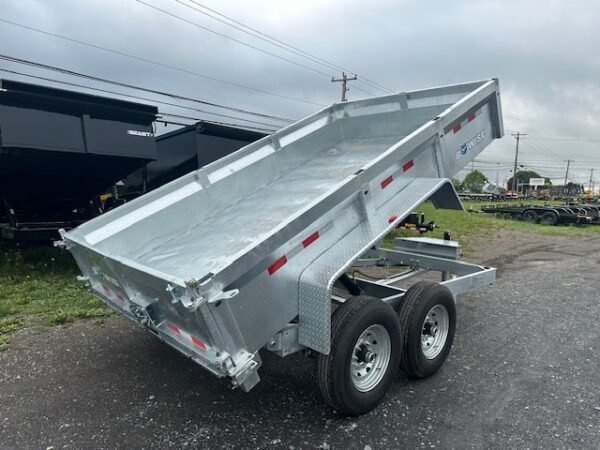 BWise 7 x 12 Low Profile Dump Trailer – Galvanized - Image 4
