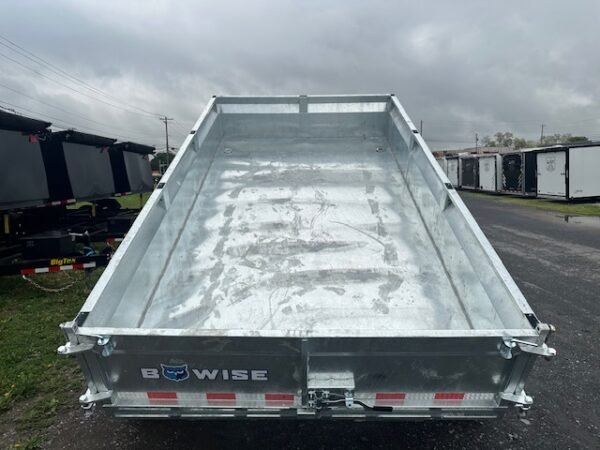 BWise 7 x 12 Low Profile Dump Trailer – Galvanized - Image 3