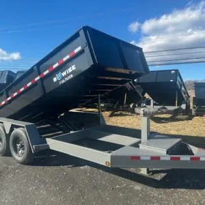 BWise 7 x 14 Dump Trailer – Combo Gate With Ramps