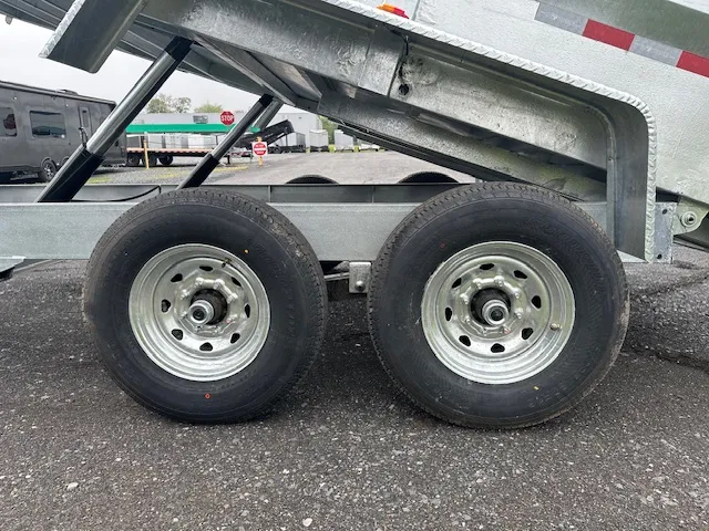 BWise 7 x 16 Low Profile Dump Trailer – Galvanized - Image 8