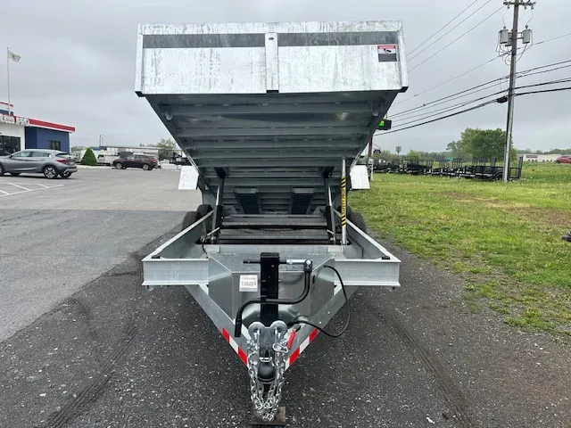 BWise 7 x 16 Low Profile Dump Trailer – Galvanized - Image 6
