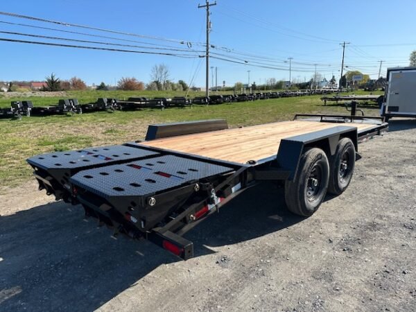 BWise 7 x 20 Heavy Duty Equipment Trailer – Full Width Ramps - Image 4