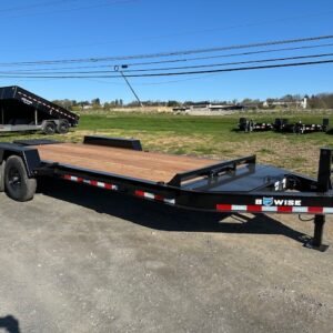 BWise 7 x 20 Heavy Duty Equipment Trailer – Full Width Ramps