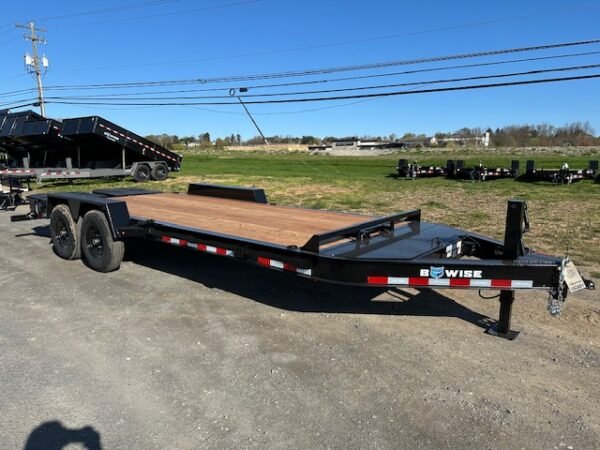 BWise 7 x 20 Heavy Duty Equipment Trailer – Full Width Ramps