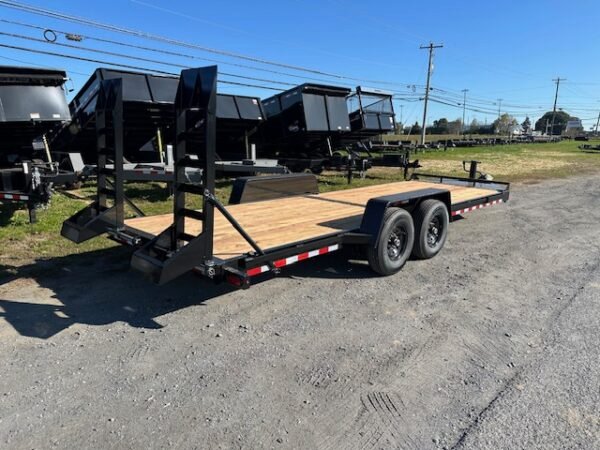 BWise 7 x 22 Heavy Duty Equipment Trailer – Ladder Ramps - Image 3