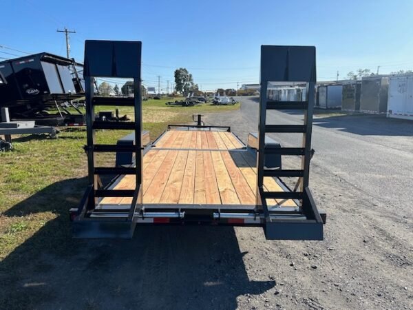 BWise 7 x 22 Heavy Duty Equipment Trailer – Ladder Ramps - Image 4