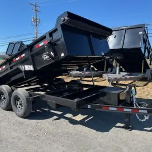 CAM Superline 7 x 12 HD Low Profile Dump Trailer – Scissor Lift