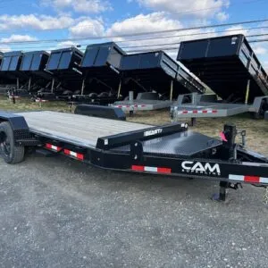 CAM Superline 7 x 18 Gravity Tilt Equipment Trailer – 8K Axles