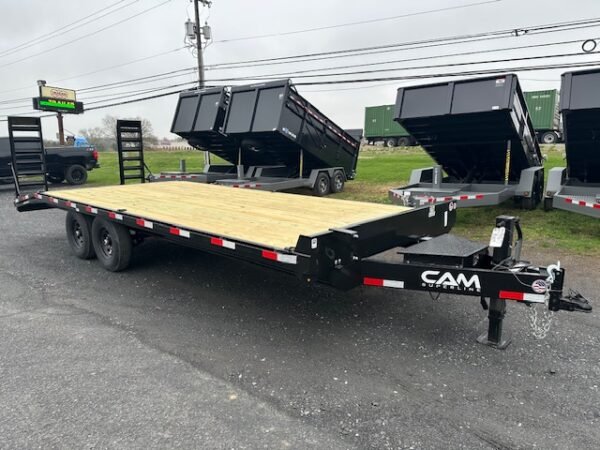 CAM Superline 8.5 x 22 Deckover Equipment Trailer – Ladder Ramps