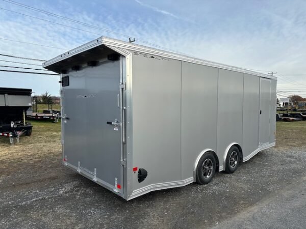 Cargo Pro 8.5 x 20 Aluminum V-Nose Car Hauler – Escape Door - Image 4