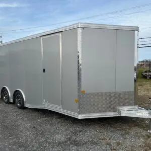 Cargo Pro 8.5 x 20 Aluminum V-Nose Car Hauler – Escape Door
