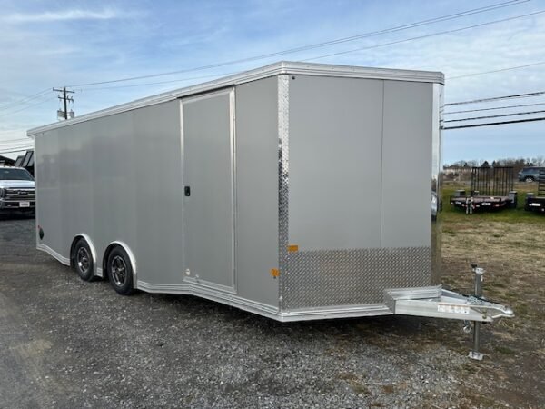 Cargo Pro 8.5 x 20 Aluminum V-Nose Car Hauler – Escape Door