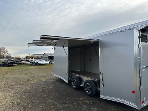 Cargo Pro 8.5 x 20 Aluminum V-Nose Car Hauler – Escape Door - Image 8